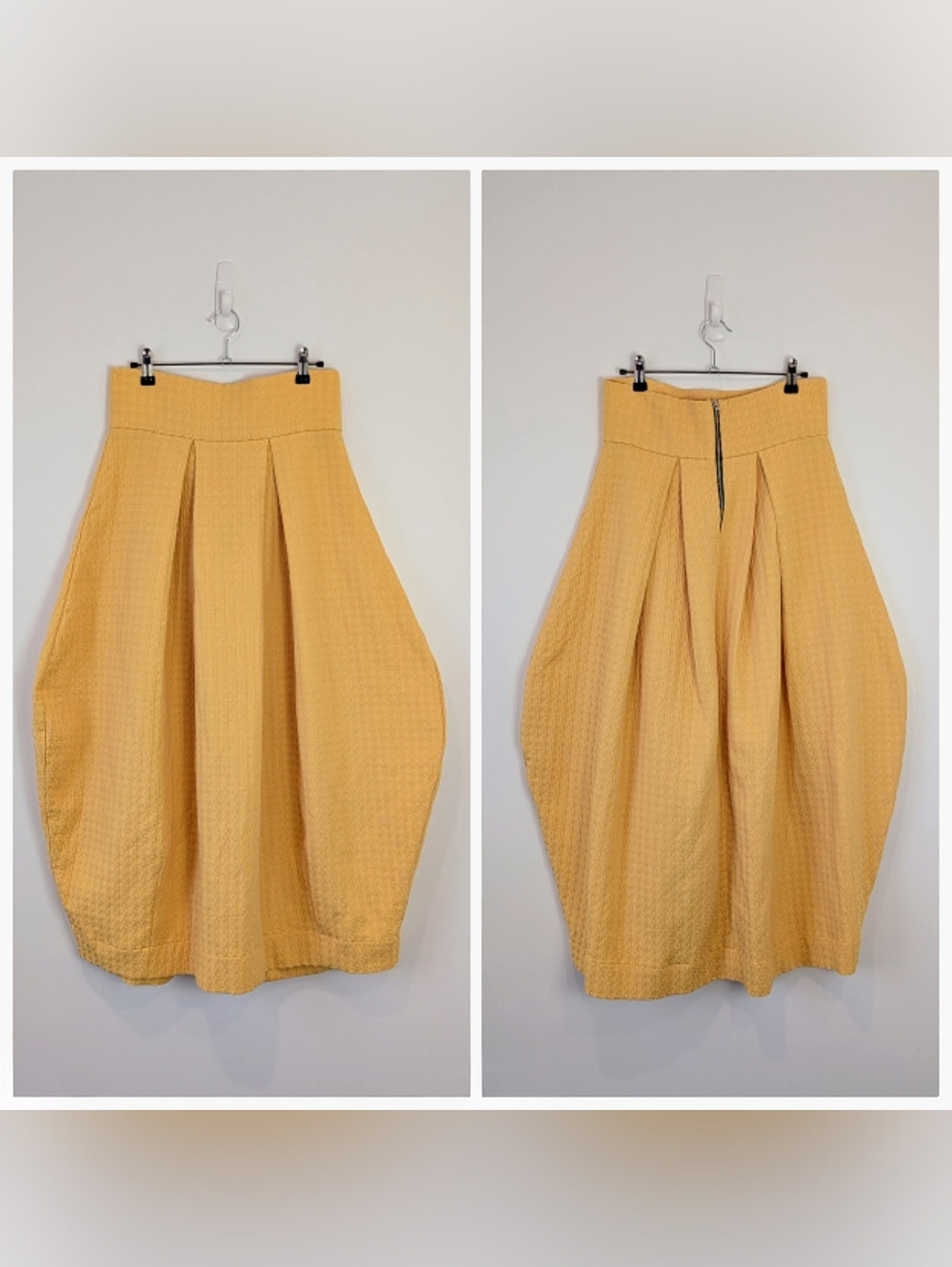 Locker Room Balloon Pleated Maxi Skirt Size L Lagenlook Art To Wear